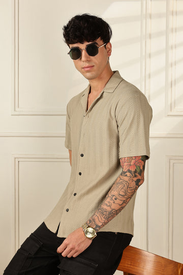 Textured Sage Green Shirt