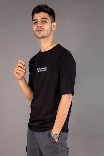 Moonlight Black Oversized T-Shirt