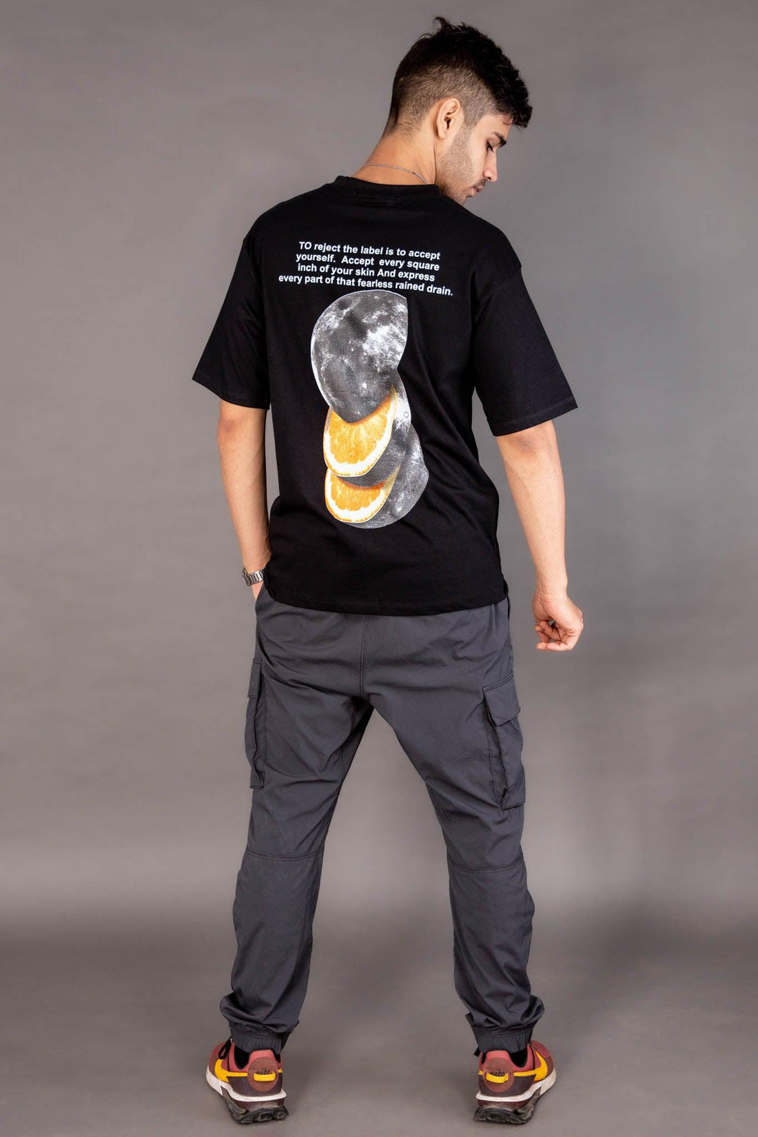 Moonlight Black Oversized T-Shirt