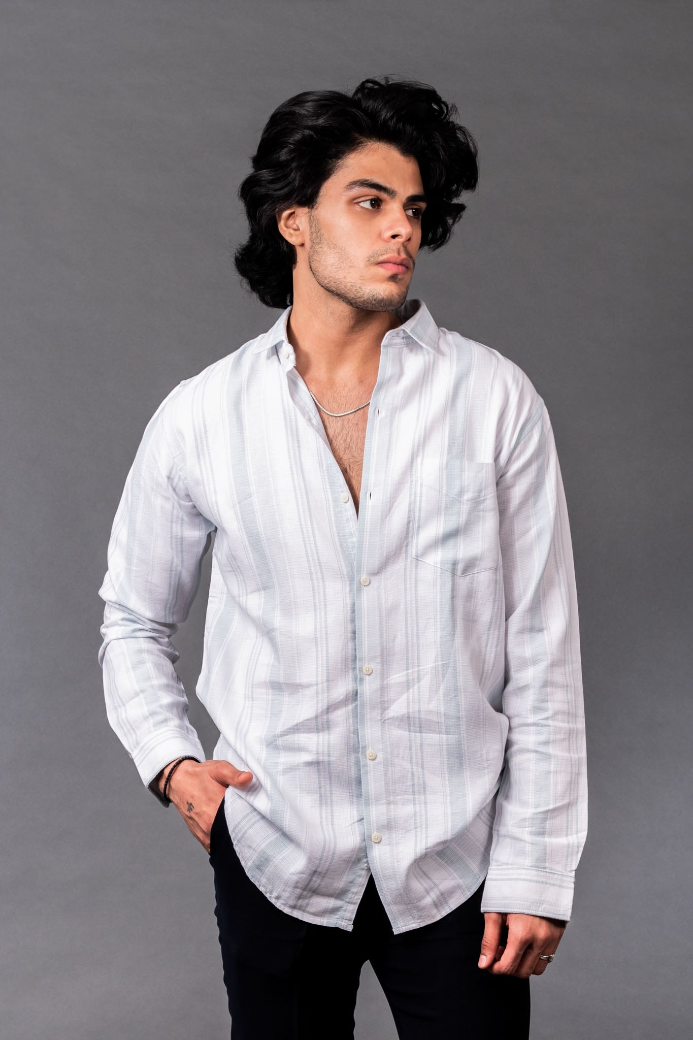 Classic Stripe Blue Shirt