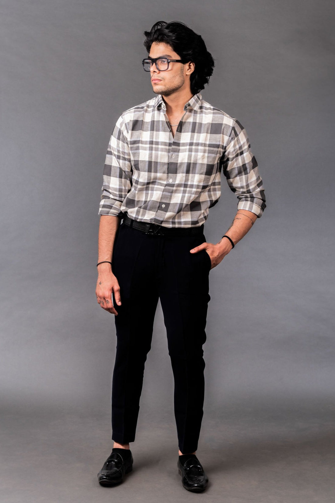 Breezy Walnut Checks Shirt