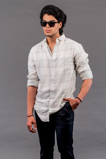 Boxed Checks Green Shirt