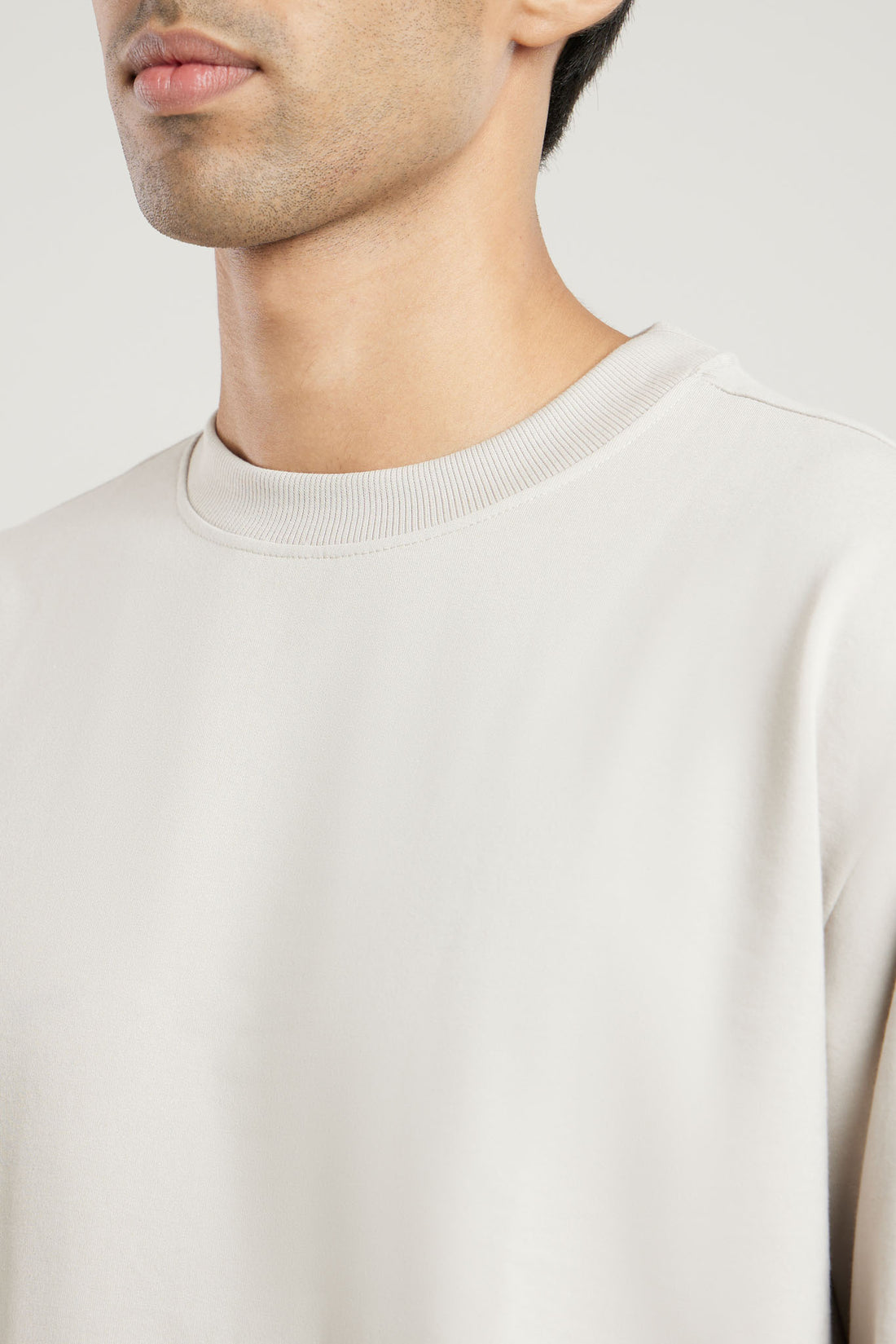 Grey Solid Sweatshirt