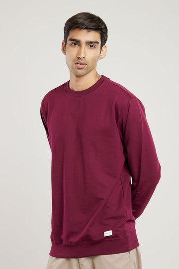 Wine Solid Sweatshirt