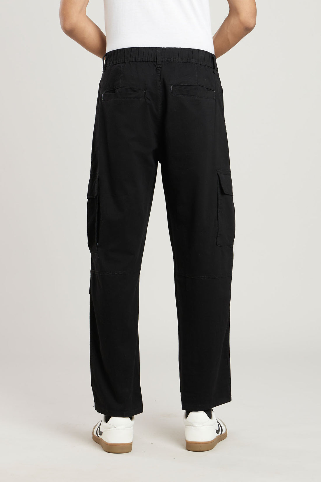 Regular Fit Black Cargo