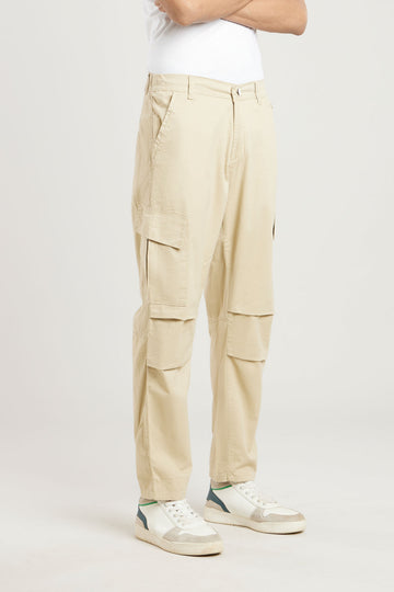 Regular Fit Beige Cargo