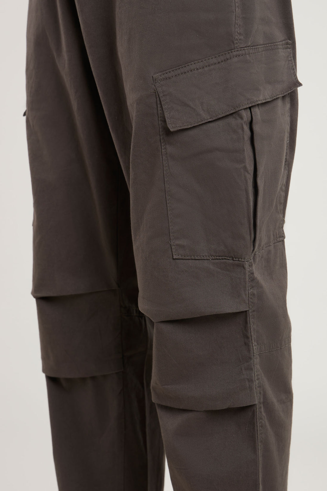 Regular Fit Grey Cargo