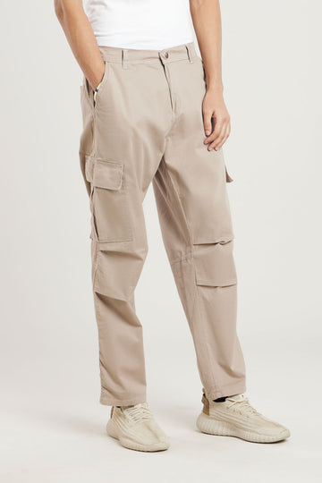 Regular Fit Tan Cargo