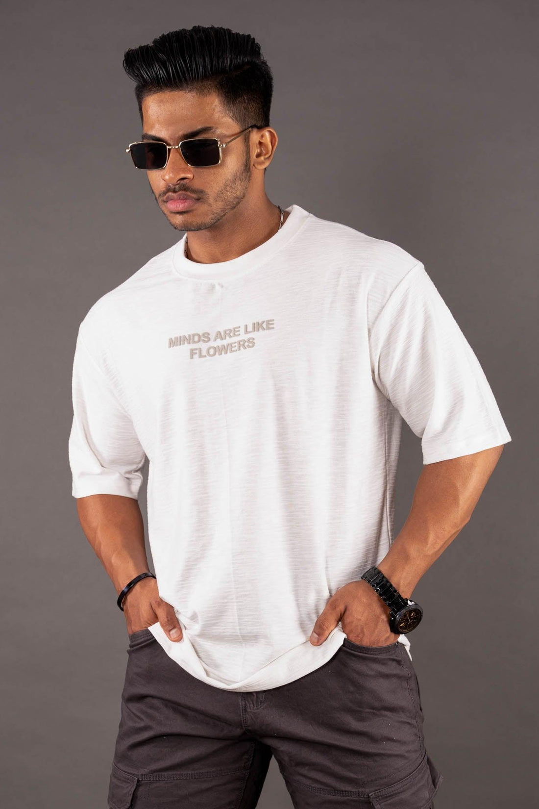White Jacquard T-Shirt